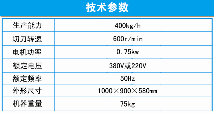 淮山切片機參數(shù)